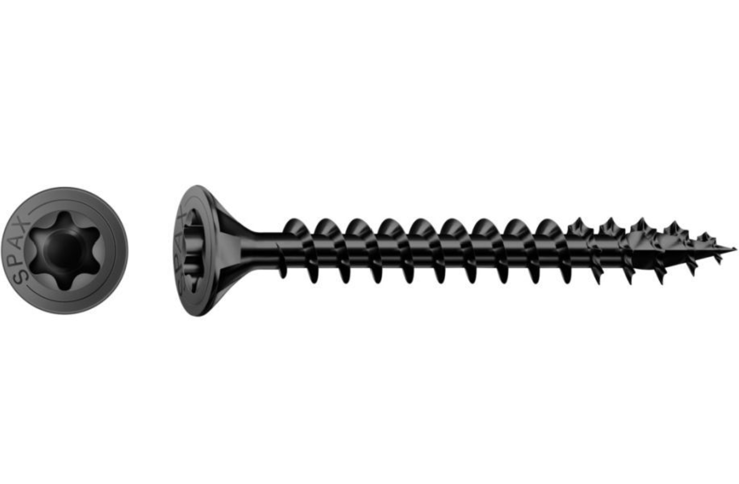 Tornillos Universales SPAX 4x35 Mm - 360 Unidades, Rosca Parcial, Cabeza Avellanada T-STAR Plus, Revestimiento WIROX