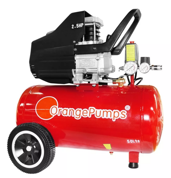 Compresor de aire eléctrico portátil Orange Pumps SGBM50L-KIT 50L 2hp 127V