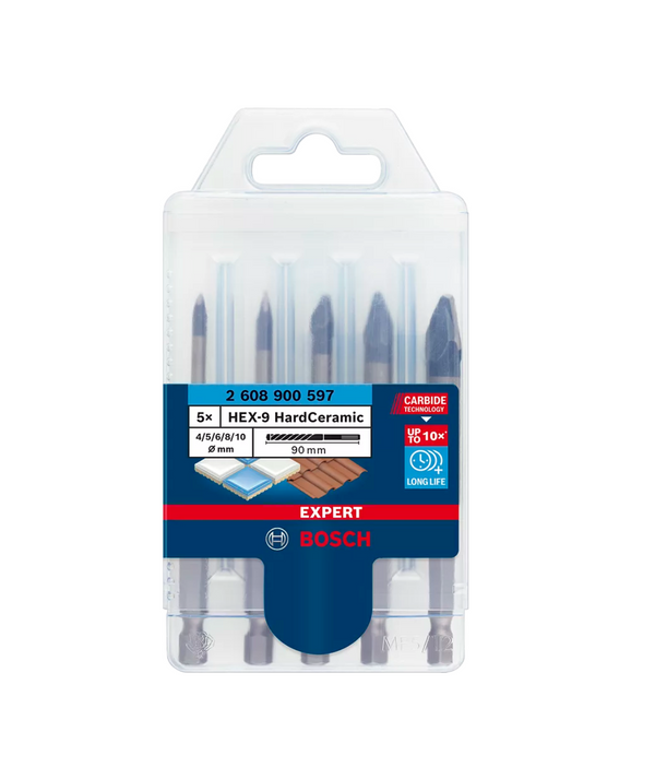 Set 5 Brocas Bosch 2608900597 Expert Hardceramic Azulejo Vidrio Piedra