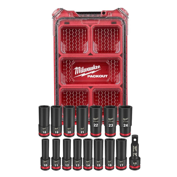 Juego De Dados 1/2 Mm 16pz Impact Duty  MilwaukeeTool 49-66-6803