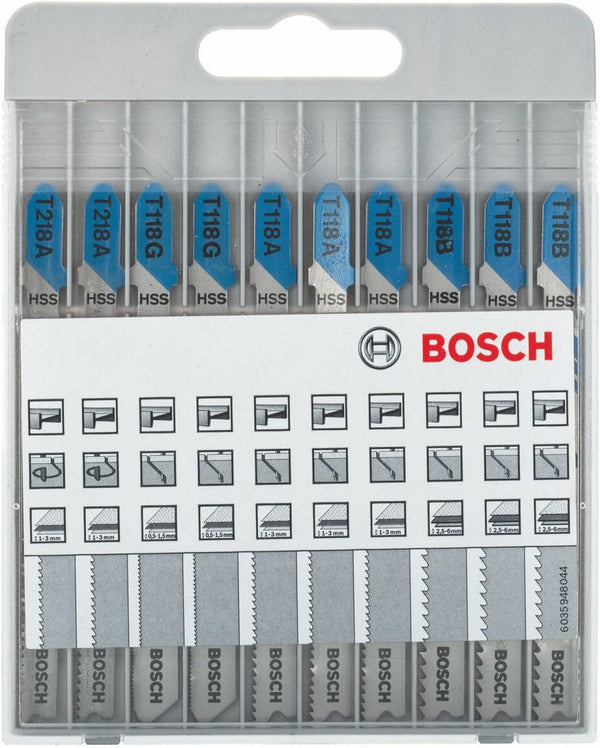 Juego de hojas de sierra de calar ''Basic for Metal'' (10 piezas) BOSCH 2607010631