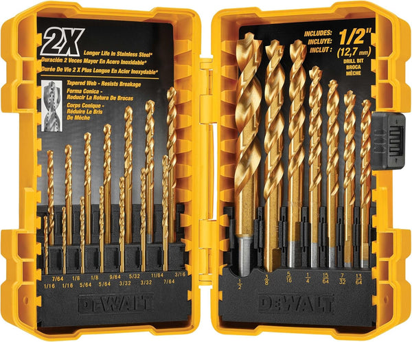 Juego de Brocas de Titanio DeWalt DW1361