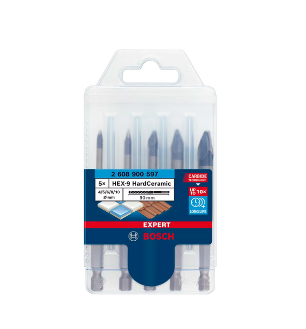 Set 5 Brocas Bosch 2608900598 Expert Hardceramic Azulejo Vidrio Piedra