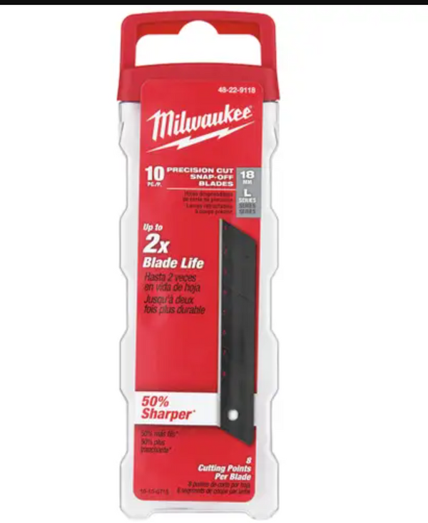 Hojas separables de precisión de 18 mm  MilwaukeeTool 48-22-9118