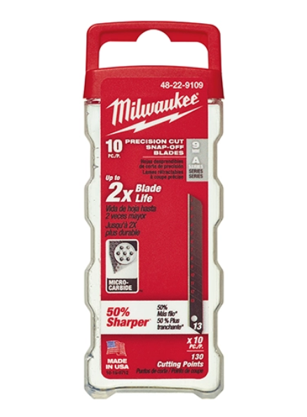 Hojas separables de precisión de 9 mm  MilwaukeeTool 48-22-9109