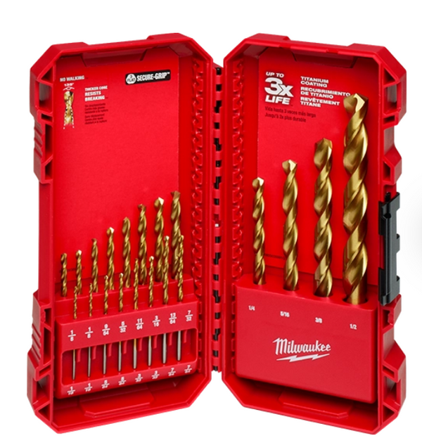 Juego de brocas de titanio THUNDERBOLT 20pzas MilwaukeeTool 48-89-1105