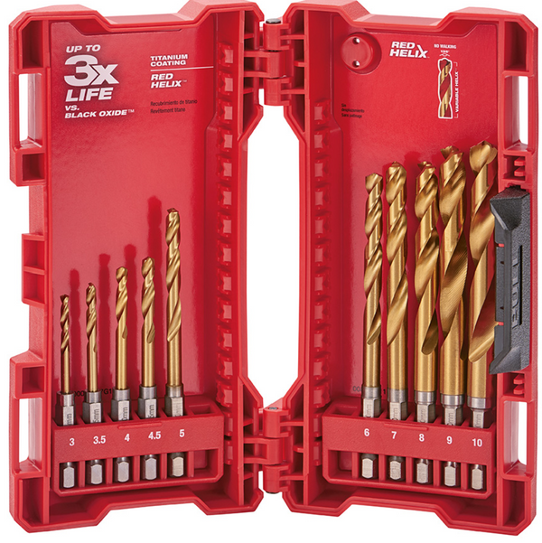 Kit de brocas  TITANIO 10 pzasMilwaukeeTool 48-89-4859