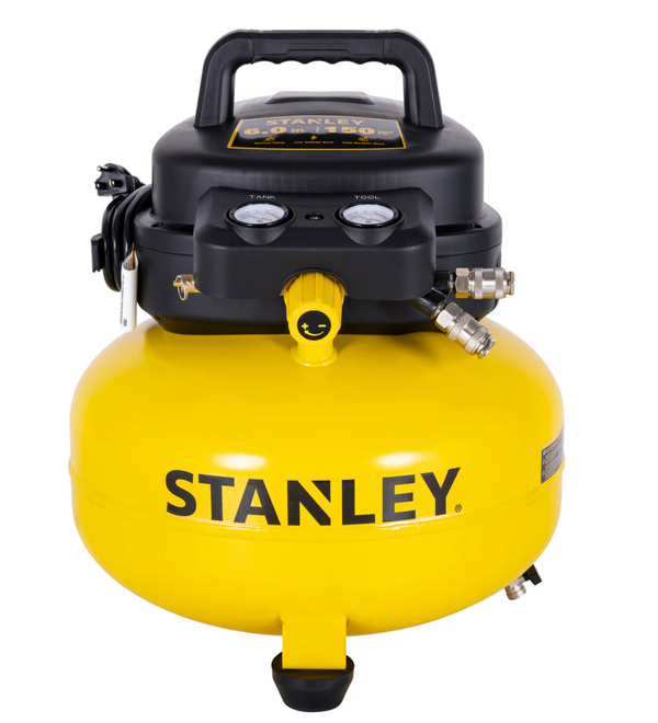 Compresor Stanley Sin Aceite Pancake 6 GAL 1HP SXC 210601-B3