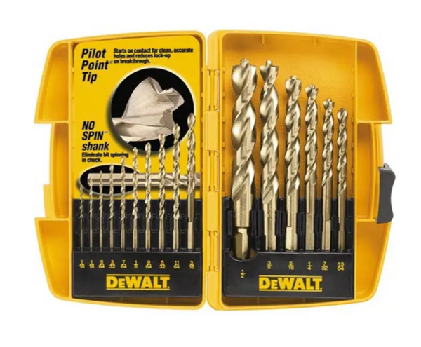 Juego de Brocas HSS 16 Piezas DeWalt DW1956