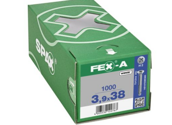 Spax FEX-A punta de broca para metal wirox 3.9 x 38 mm H2