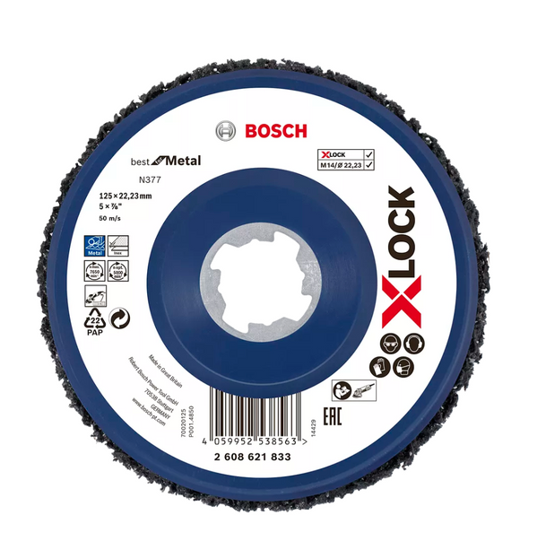 Disco de limpieza N377 Metal con X-LOCK 4-1/2