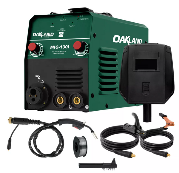 Inversor 3-1  Microalambre Electrodo 110v 120amp Oakland Color Verde