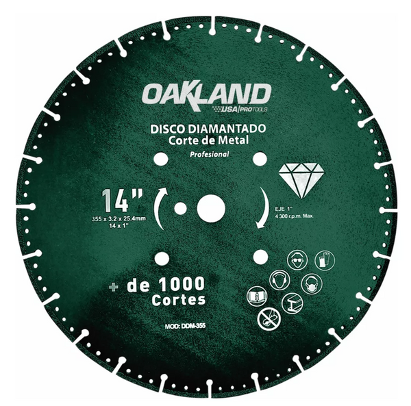 Disco De Corte Diamantado 14 Oakland Ddm-355