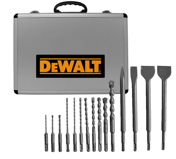 Set de Brocas y Cinceles SDS Plus Dewalt DWA0870 15 Pzs