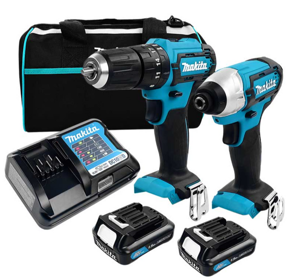 Combo Rotomartillo Makita + Atornillador impacto 12v  CLX228 + Bolsa