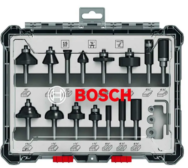 Brocas para Router Bosch  Vástago 1/4 2607017473