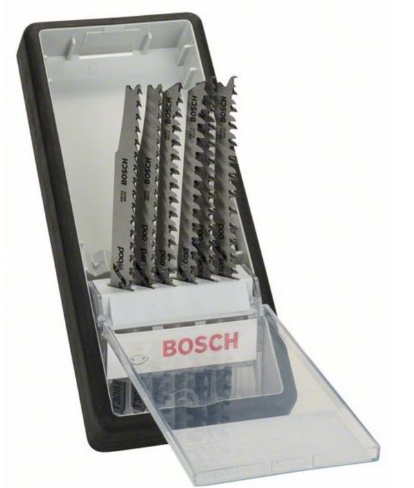 Juego de hojas de sierra de calar para madera ''Robust Line'' con mango en T (6 piezas) BOSCH 2607010572