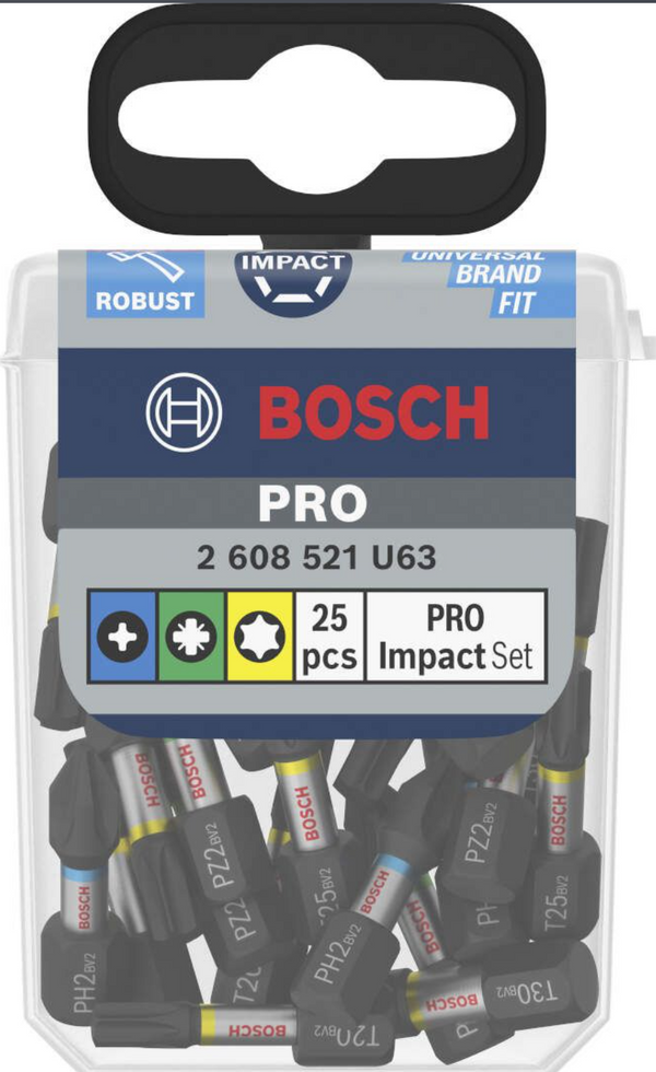 Puntas Bosch PRO Impact Mixed:PH/PZ/T 2608521U63