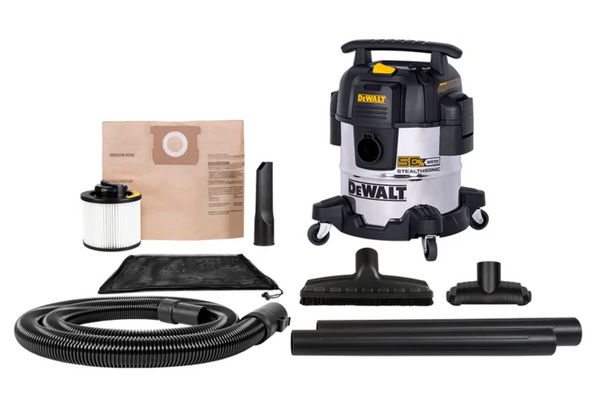 Aspiradora Dewalt Metal Silenciosa Steal. 5GAL 4HP DXV05S-QT