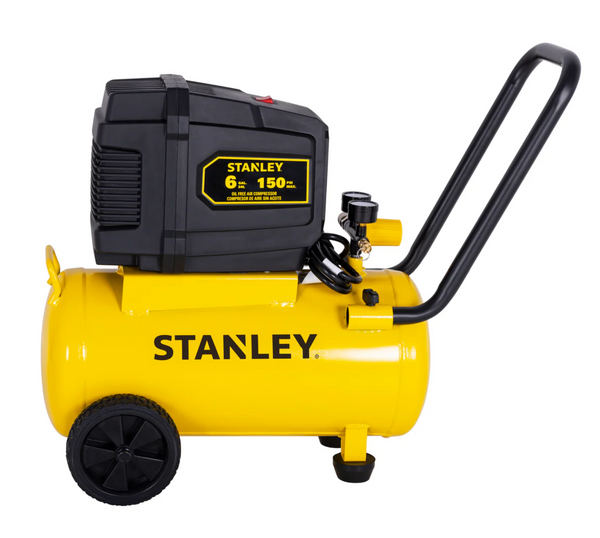 Compresor Stanley Sin Aceite Horizontal 24L 2HP 200601-B3