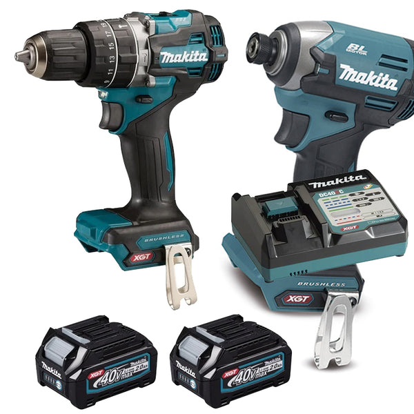 Rotomartillo  1/2" 40V XGT Brushless Makita HP002GA201 y Atornillador TD003GZ