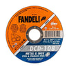 Disco para corte de metal y acero inoxidable 4-1/2" DCD-108 Fandeli