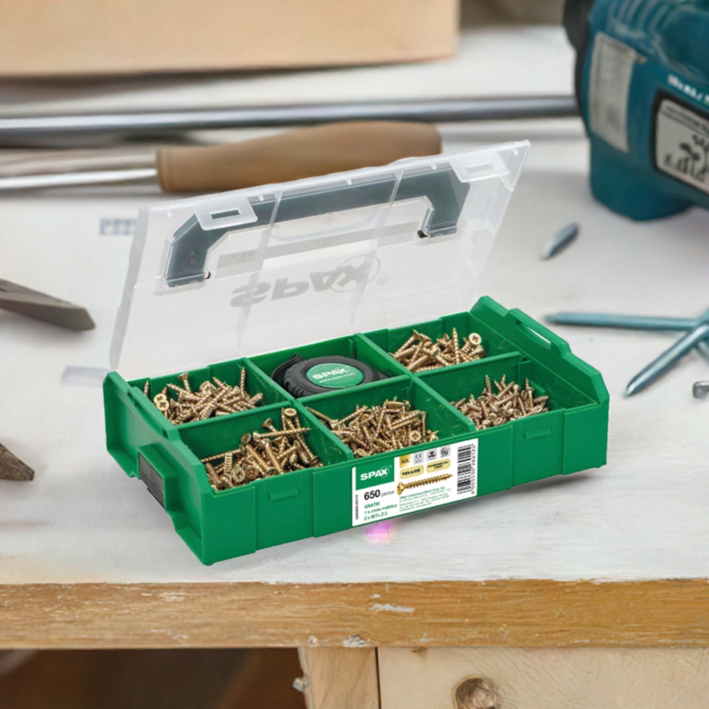Kit básico SPAX 650 pzas – HerramientaElectrica.Mx