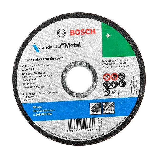 Disco de corte para metal bosch 4 1/2 pulgadas 2608619383