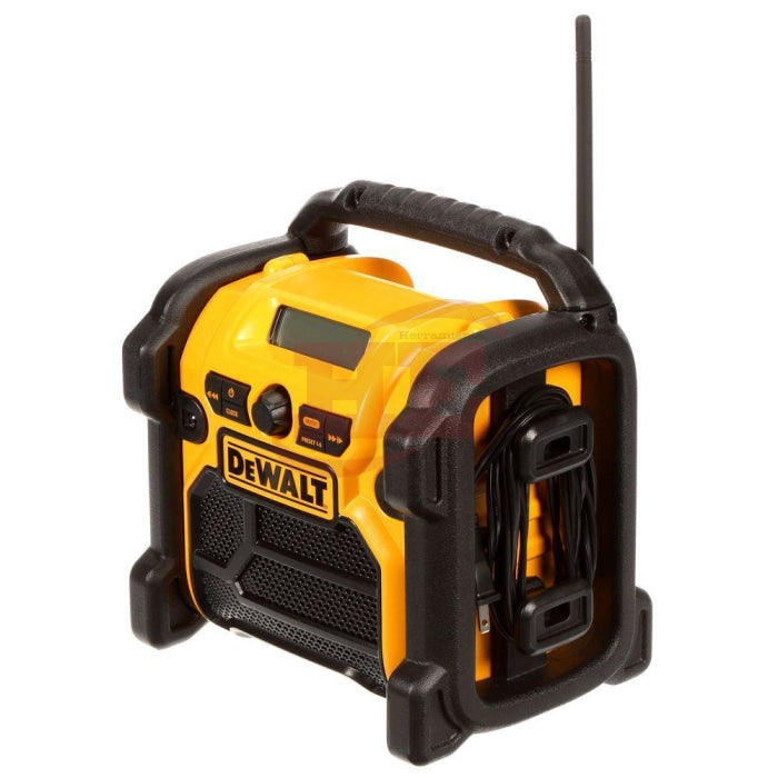 Radio para el lugar de trabajo compacto de DeWalt DCR018 de 18 V/12 V/20 V